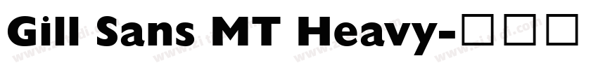 Gill Sans MT Heavy字体转换